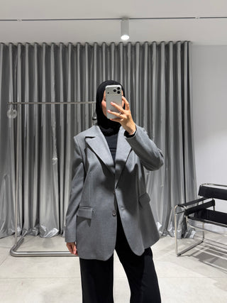 Mien Blazer Ceket Gri
