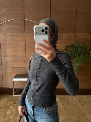 Nora Triko Hırka Antrasit