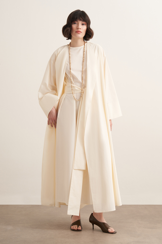 Diana Premium Uzun Kimono Takımı Butter