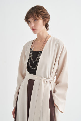 Alvin Yırtmaçlı Kimono Taş